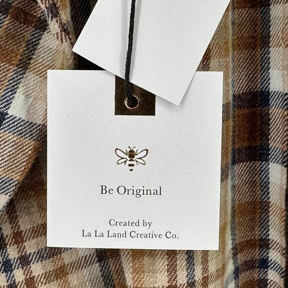 Yellowstone Montana Wild Horses Flannel Cowgirl Shirt Girls Sz M 8 10 Back Panel - Picture 5 of 6